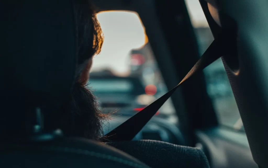 Viaje en coche cinturón