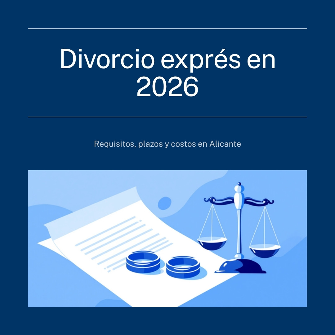 divorcio express 2026 - Santamaría Baeza Abogados Alicante